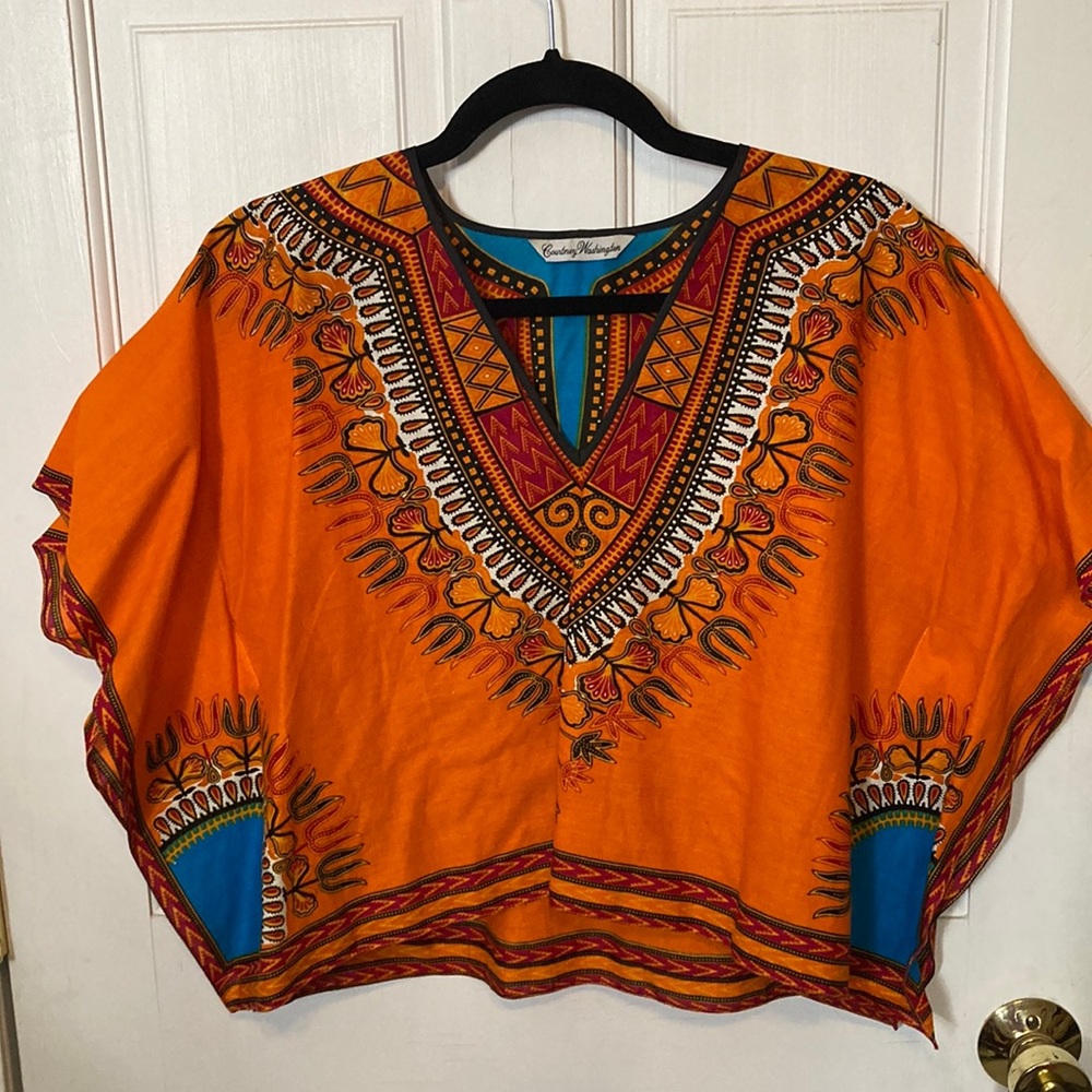 Courtney Washington Cropped Tribal Top